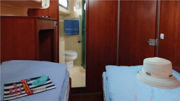 Estivale Quattro Fly C - Front Cabins, choice between a Double Bed or 2 Single Beds