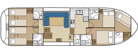 Layout Tarpon 49 Quattro Prestige