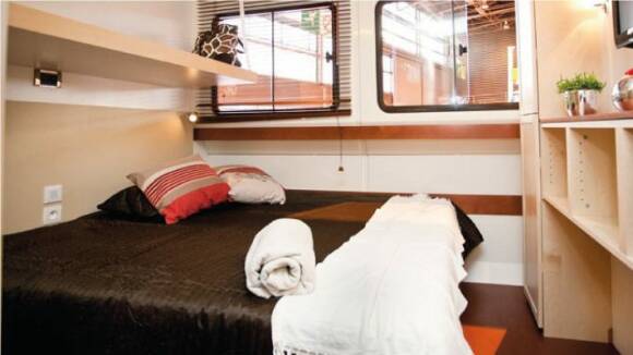 Vision 2 - Rear Cabin, choice of 1 Double Bed or 2 Single Beds