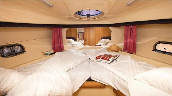 Consul - Front Cabin choice of 1 Double Bed or 2 Single Beds